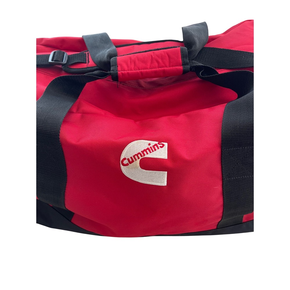 Cummins Duffel Bag  XLg Red Mechanic Logo Trucking Diesel Tool Utility Trucker